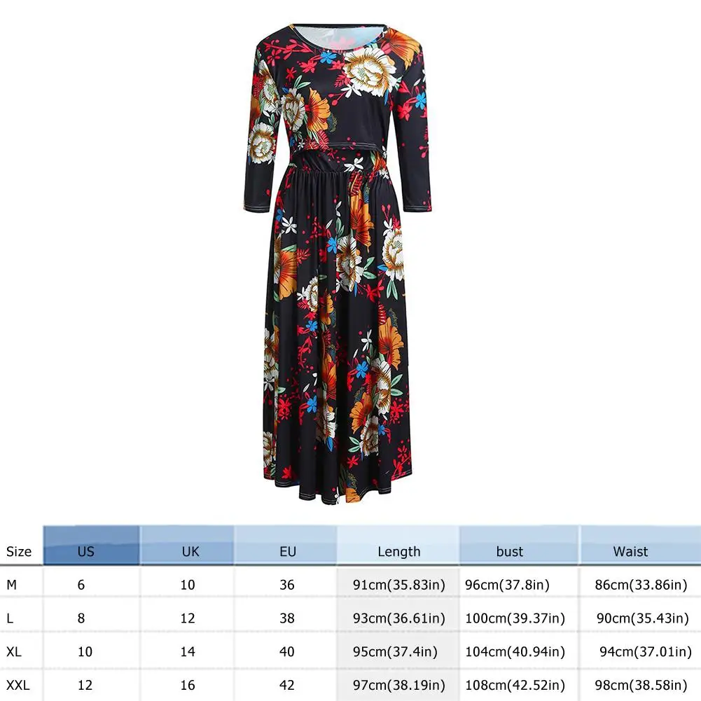 Casual Women Breastfeeding Dresses Ladies Patchwork Long Sleeve Print Cross Maternity Clothes Women Breathable Pullover
Casual Women Breastfeeding Dresses Ladies Patchwork Long Sleeve Print Cross Maternity Clothes Women Breathable Pullover