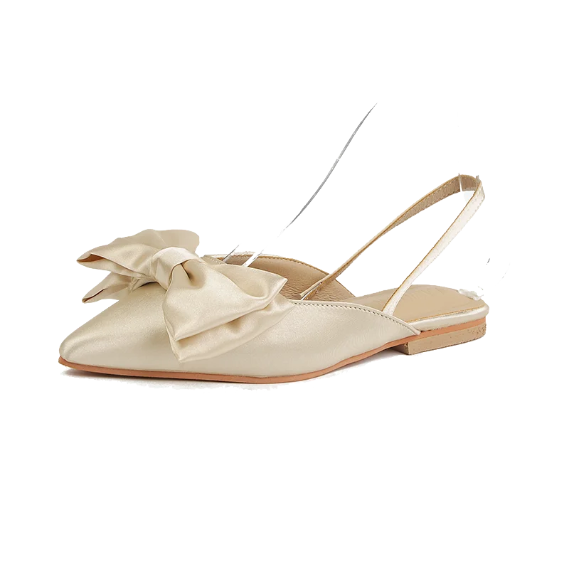 Women's Bowtie Flat Backles Sandals Summer Sandalias Mujer Pointed Toe Mules Plates Pu Leather Shoes Half Slippers Pantuflas
Women's Bowtie Flat Backles Sandals Summer Sandalias Mujer Pointed Toe Mules Plates Pu Leather Shoes Half Slippers Pantuflas