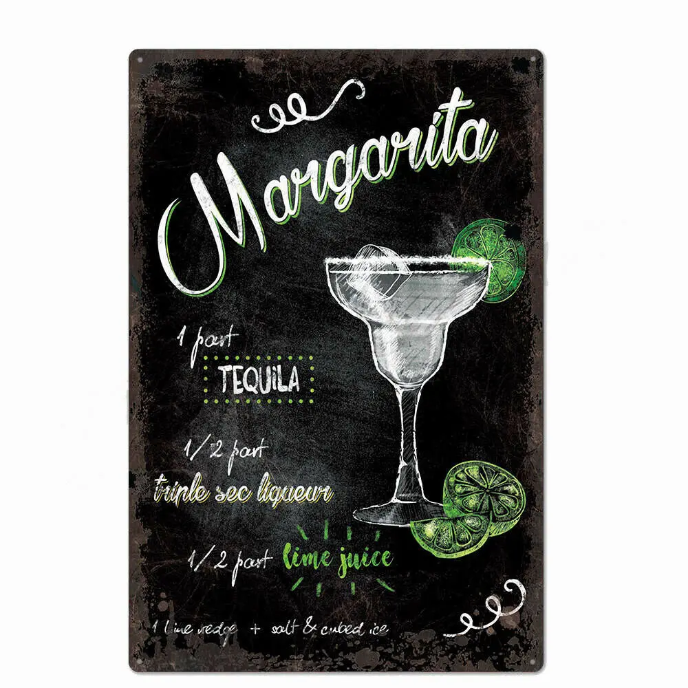 Metal Tin Sign margarita cocktail for Bar Pub Home Vintage Retro Poster
Metal Tin Sign margarita cocktail for Bar Pub Home Vintage Retro Poster