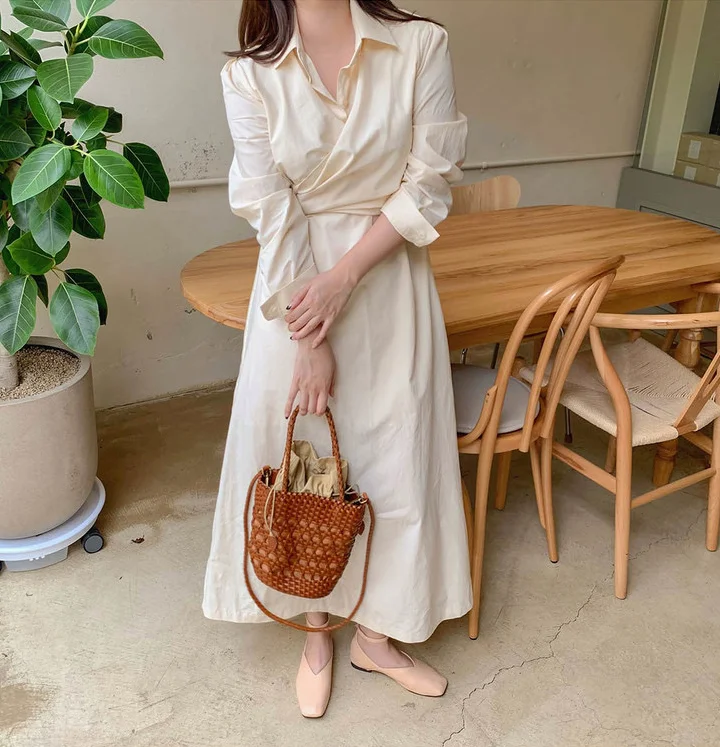 Korean-style Chic Slimming Significantly Higher Lightly Mature Dress Female Spring and Autumn Gentle Elegant Beige Apricot Waist
Korean-style Chic Slimming Significantly Higher Lightly Mature Dress Female Spring and Autumn Gentle Elegant Beige Apricot Waist