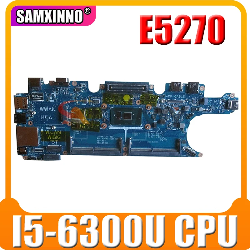 Akemy For Dell Latitude E5270 Laptop Motherboard CN-0DV5YH 0DV5YH DV5YH I5-6300U CPU 2.40 GHz DV5YH LA-C621P
Akemy For Dell Latitude E5270 Laptop Motherboard CN-0DV5YH 0DV5YH DV5YH I5-6300U CPU 2.40 GHz DV5YH LA-C621P