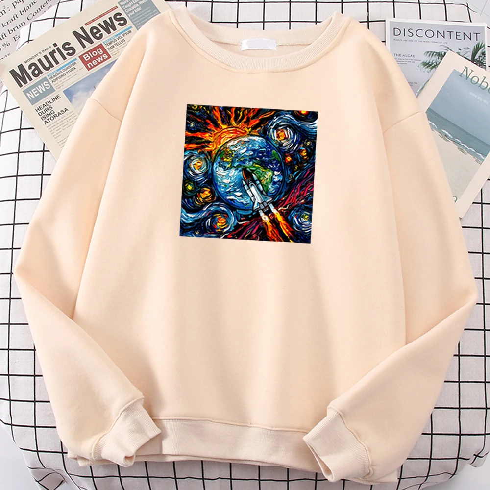 Mens Sweatshirts Rockets In Outer Space Painting Printing Clothes Male O-Neck Loose Oversize Pullover Fleece Warm Womens Sweater
Mens Sweatshirts Rockets In Outer Space Painting Printing Clothes Male O-Neck Loose Oversize Pullover Fleece Warm Womens Sweater
