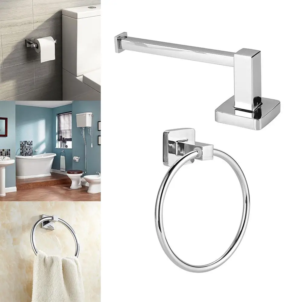 Towel Ring and Toilet Paper Holder Set Bathroom Hardware Set for Bathroom Towel Rack Towel Hanger Wall Mounted
Towel Ring and Toilet Paper Holder Set Bathroom Hardware Set for Bathroom Towel Rack Towel Hanger Wall Mounted