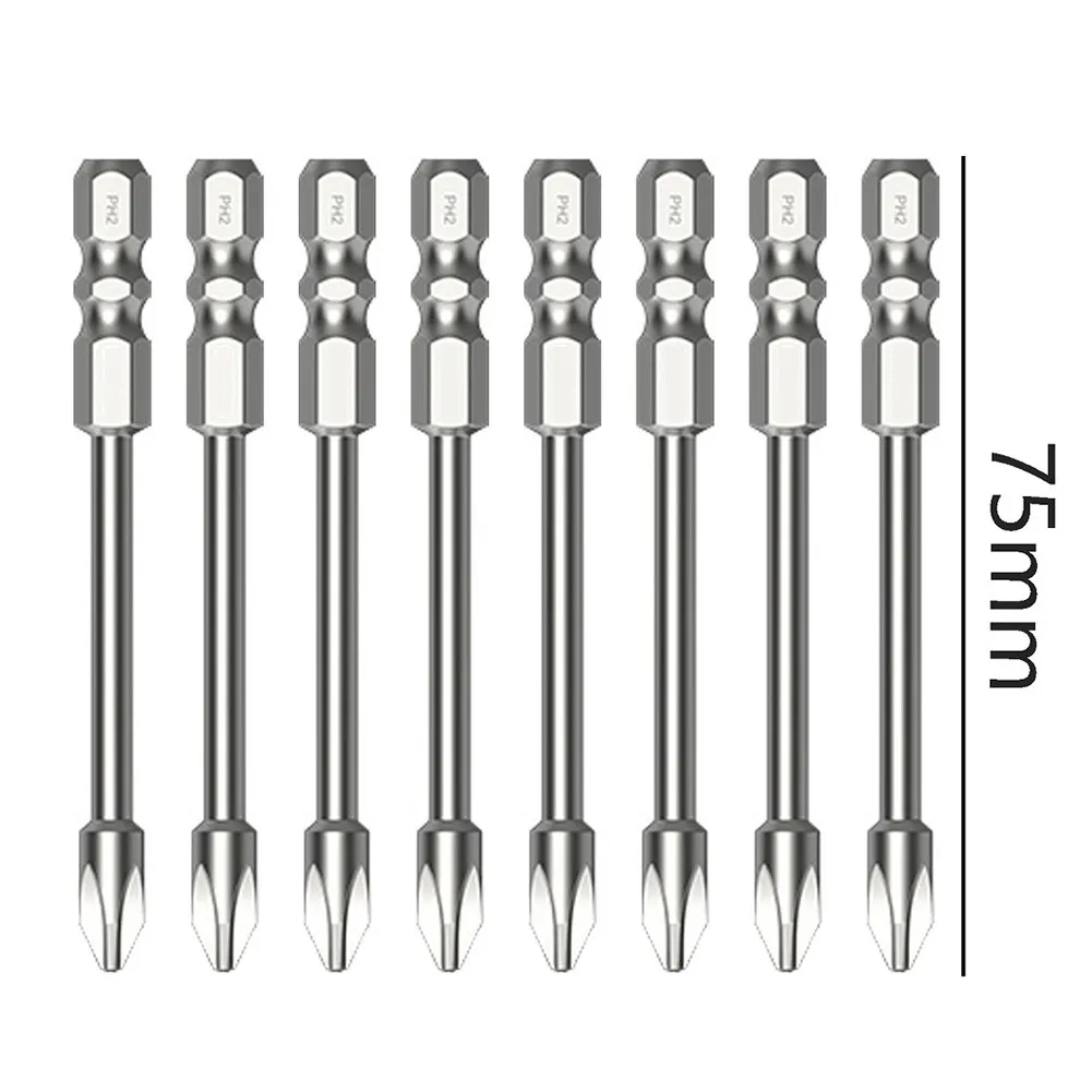 8Pcs Magnetic Long Cross Screwdriver Bit Set 75/100mm Length Impact Nutdrivers Electric Screw Driver Power Tool Accessories
8Pcs Magnetic Long Cross Screwdriver Bit Set 75/100mm Length Impact Nutdrivers Electric Screw Driver Power Tool Accessories
