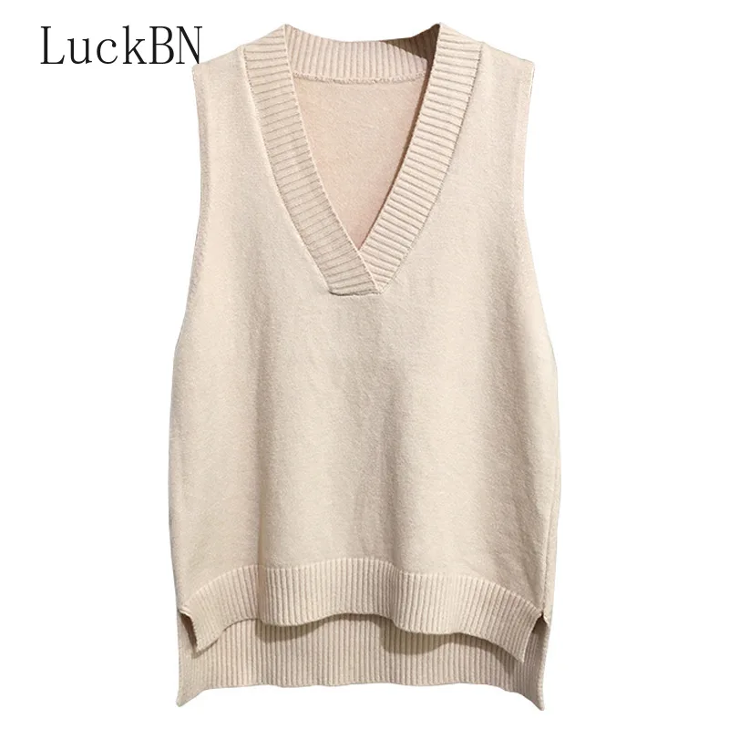 Пуловеры, Осень-зима, женский свитер, жилет с V-образным вырезом, однотонный Повседневный Свободный Асимметричный Женский пуловер без рукав...
Пуловеры, Осень-зима, женский свитер, жилет с V-образным вырезом, однотонный Повседневный Свободный Асимметричный Женский пуловер без рукав...