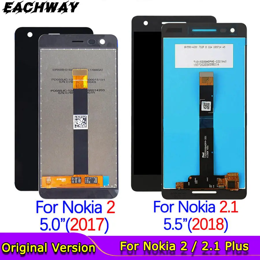 For Nokia 2 LCD Display Touch Screen Digitizer Assembly For Nokia2 Nokia 2.1 LCD 2018 TA 1080 1084 1086 1092 1029 1035 Screen
For Nokia 2 LCD Display Touch Screen Digitizer Assembly For Nokia2 Nokia 2.1 LCD 2018 TA 1080 1084 1086 1092 1029 1035 Screen