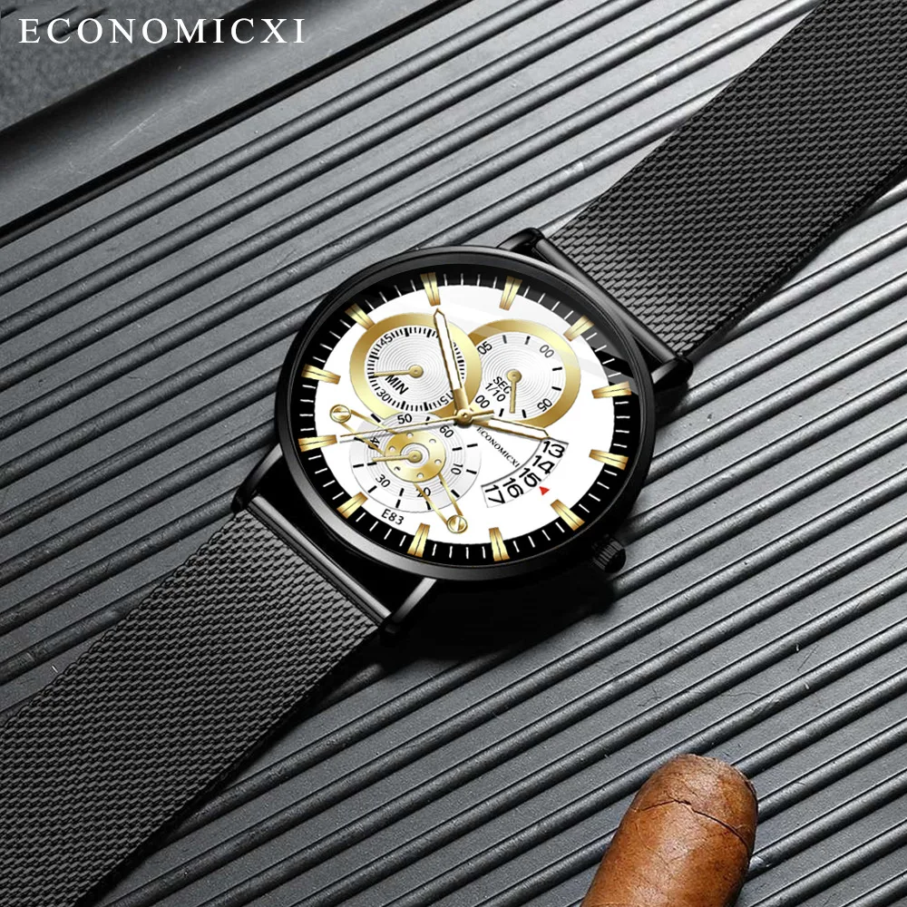 Men Watches Luxury Fashion Mens Business Watch Ultra Thin Thin Stainless Steel Mesh Belt Quartz Wrist Watch hombreb011
Men Watches Luxury Fashion Mens Business Watch Ultra Thin Thin Stainless Steel Mesh Belt Quartz Wrist Watch hombreb011