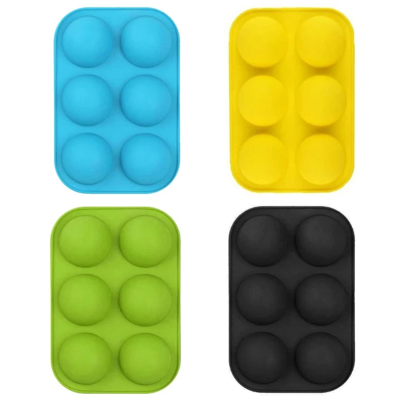 Semicircle 6 Cavity Small Cake Non-stick Baking Molds Silicone Chocolate Candy Baking Tray for Making Cake Cupcake
Semicircle 6 Cavity Small Cake Non-stick Baking Molds Silicone Chocolate Candy Baking Tray for Making Cake Cupcake