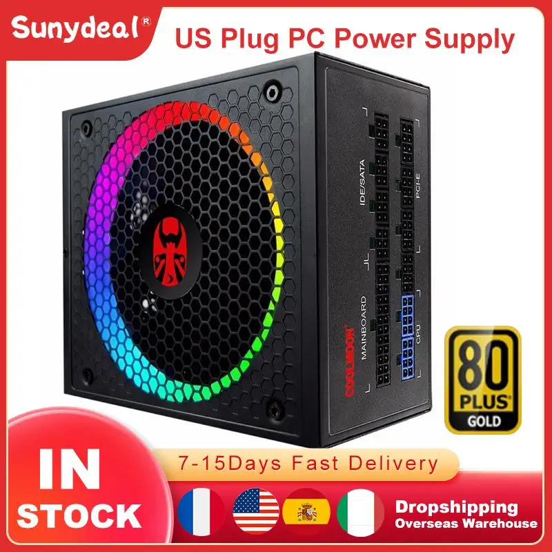 Блок питания COOLMOON RGB M850 для игрового ПК, 80plus, 850 Вт, американская вилка, тихий вентилятор, ATX, 24 контакта, PFC, для майнинга, компьютера, SATA, блок пи...
Блок питания COOLMOON RGB M850 для игрового ПК, 80plus, 850 Вт, американская вилка, тихий вентилятор, ATX, 24 контакта, PFC, для майнинга, компьютера, SATA, блок пи...