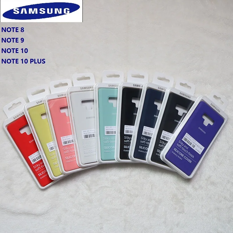 Samsung Note10 Plus шелковистый мягкий жидкий силиконовый чехол Ofiice Оригинальный