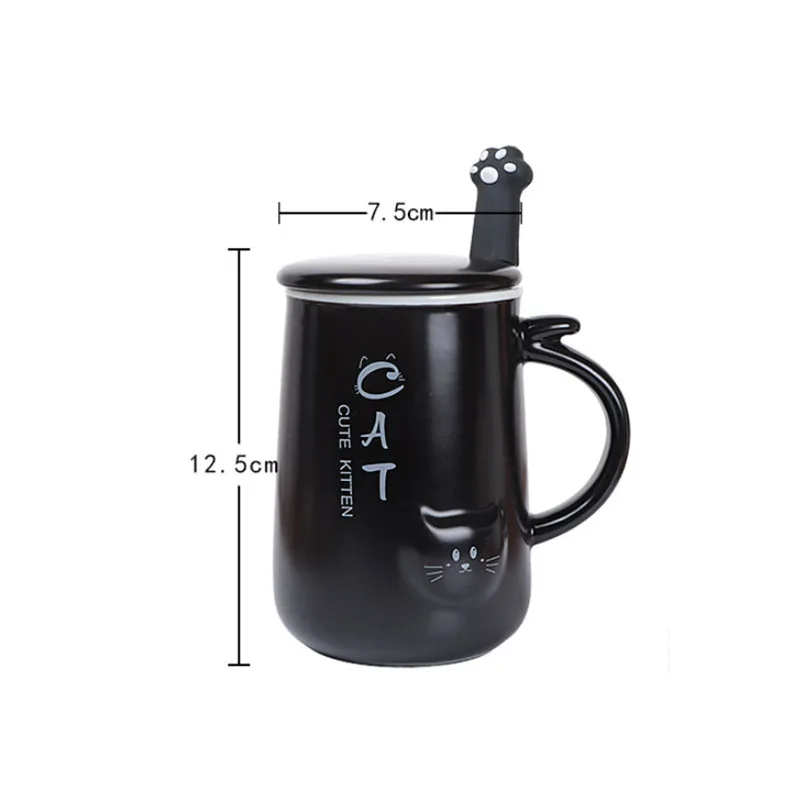 Ceramic Minimalist Cute Cat Coffee Mug With Lid and Spoon Creative Porcelain Milk Breakfast Cup Home Office Teacups Drinkware
Ceramic Minimalist Cute Cat Coffee Mug With Lid and Spoon Creative Porcelain Milk Breakfast Cup Home Office Teacups Drinkware