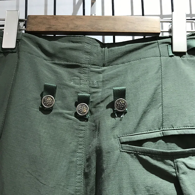 Hip-Hop Multi-button Multi-pocket KAPITAL Wide Leg Pants Men Women Casual Loose KAPITAL Trousers ArmyGreen Black Ribbon Pants
Hip-Hop Multi-button Multi-pocket KAPITAL Wide Leg Pants Men Women Casual Loose KAPITAL Trousers ArmyGreen Black Ribbon Pants