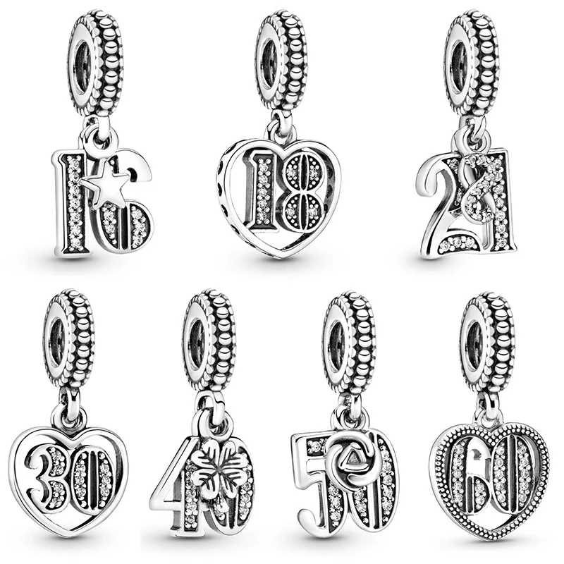 925 Sterling Silver Beads Anniversary Celebration Crystal Pendant For Women Pandora Charm Original Bracelet
925 Sterling Silver Beads Anniversary Celebration Crystal Pendant For Women Pandora Charm Original Bracelet