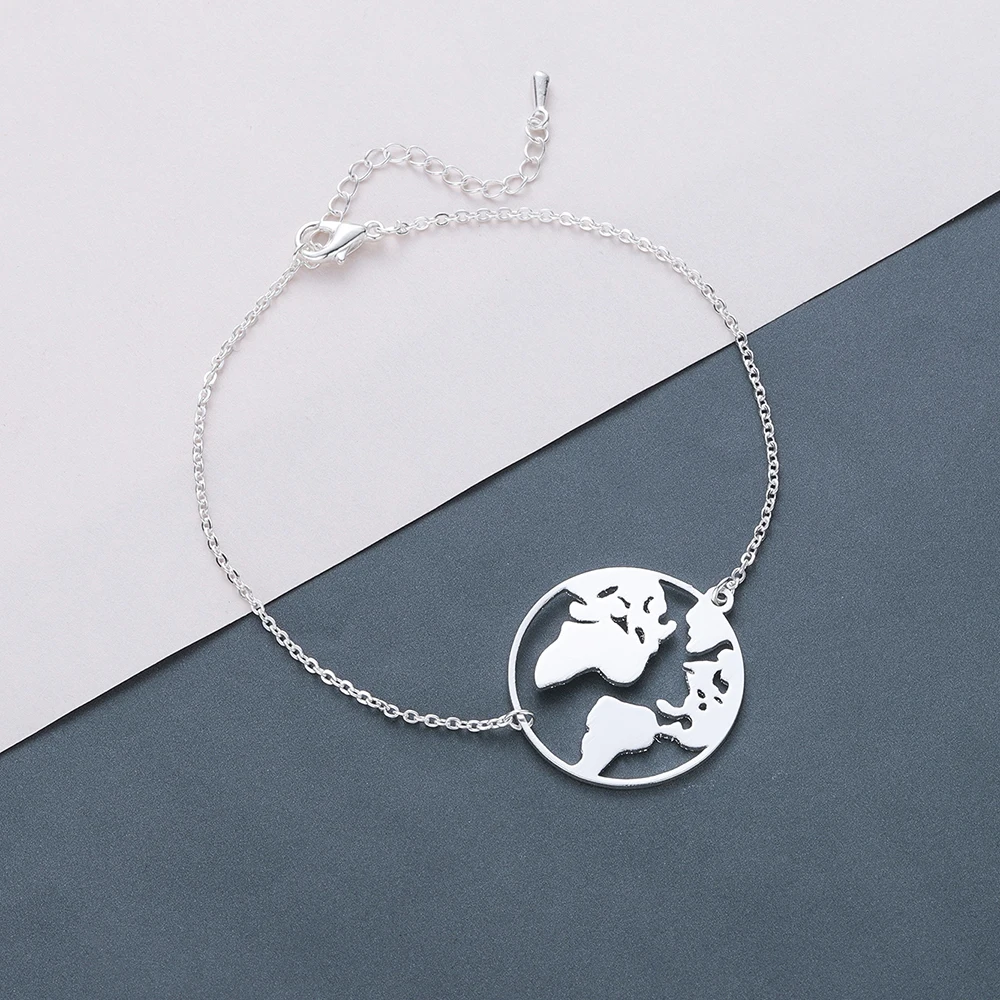 Kinitial Globe World Map Bracelets for Women Geometric Round Charm Jewelry Wanderlust Travel Gift Earth Bracelet Femme Pulseiras
Kinitial Globe World Map Bracelets for Women Geometric Round Charm Jewelry Wanderlust Travel Gift Earth Bracelet Femme Pulseiras