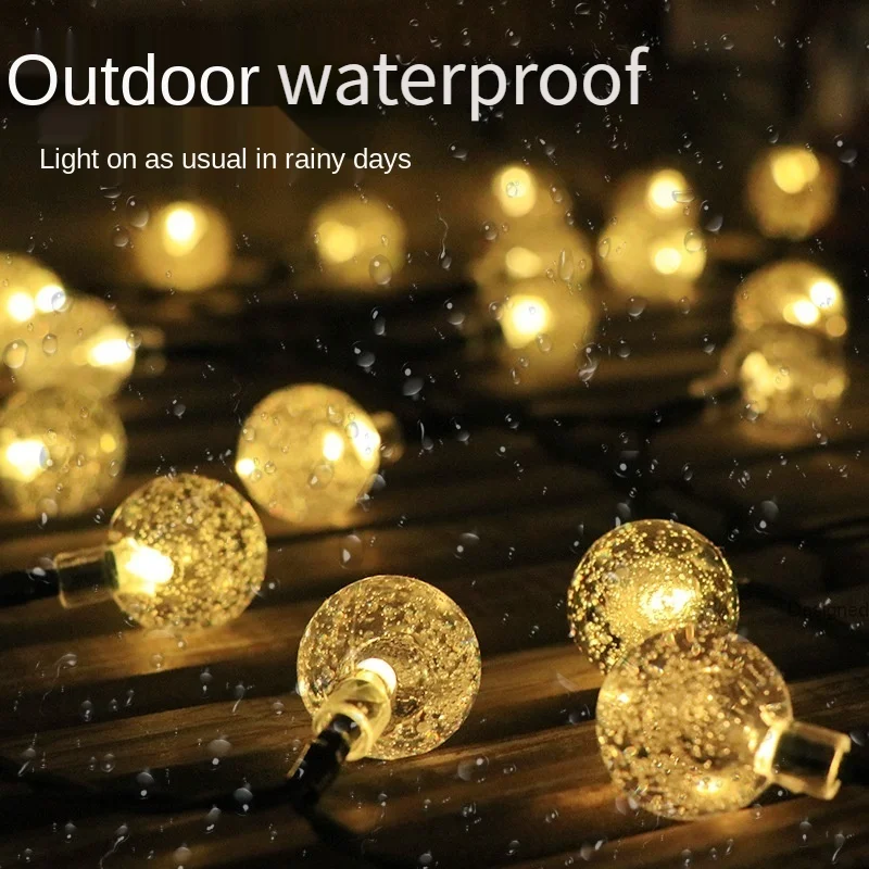 Solar Bubble Ball Light String 30LED String Light Outdoor Waterproof Holiday Decoration Lantern Garden Light String Lights
Solar Bubble Ball Light String 30LED String Light Outdoor Waterproof Holiday Decoration Lantern Garden Light String Lights