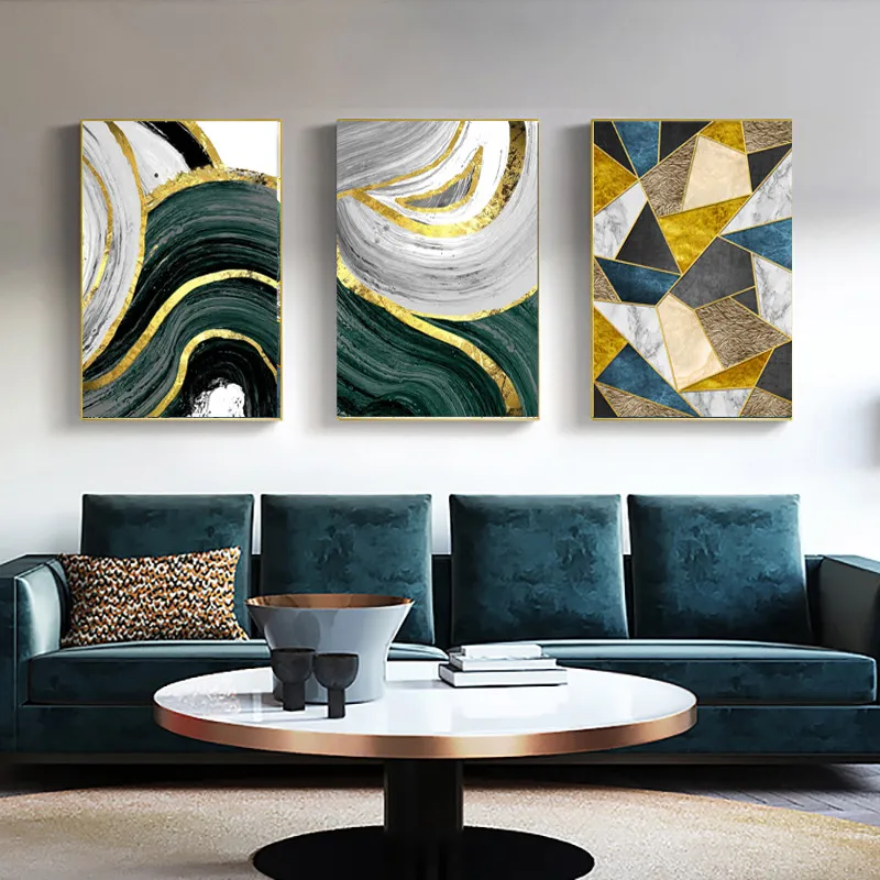 Abstract Aesthetic Room Decor Canvas Print Poster Gold And Green Marble Geometry Wall Picture Poster For Living Room Home Decor
Abstract Aesthetic Room Decor Canvas Print Poster Gold And Green Marble Geometry Wall Picture Poster For Living Room Home Decor
