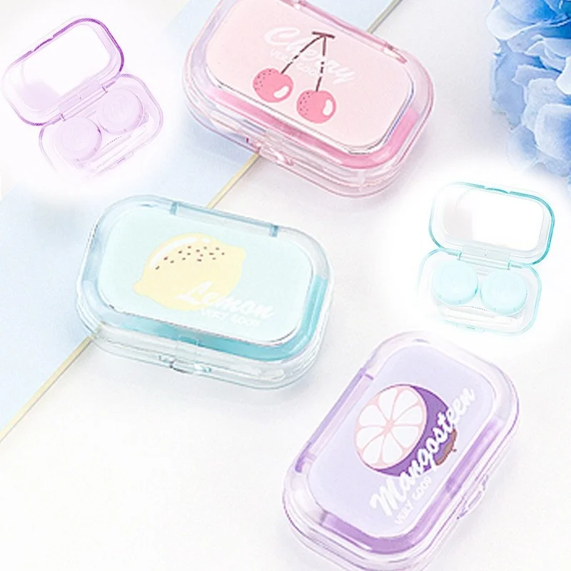 Mini Square Contact Lens Case with Mirror Fruit Print Women Contact Lenses Box Eyes Contacts Tweezers Container Case Travel Kit 
Mini Square Contact Lens Case with Mirror Fruit Print Women Contact Lenses Box Eyes Contacts Tweezers Container Case Travel Kit