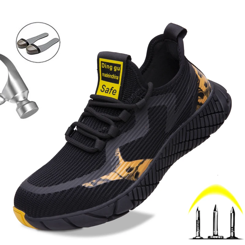 Male Safety Shoes Indestructible Steel Toe Work Safety Boots Work Sneakers Men Work Shoes Puncture Proof Safety Shoes Male
Male Safety Shoes Indestructible Steel Toe Work Safety Boots Work Sneakers Men Work Shoes Puncture Proof Safety Shoes Male
