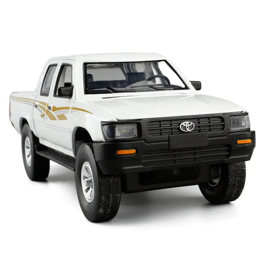 Коллекция 1/32 года, белая тележка Hilux с отлитым под давлением металлическим модельным автомобилем, игрушки со звусветильник кой для детей, по...
Коллекция 1/32 года, белая тележка Hilux с отлитым под давлением металлическим модельным автомобилем, игрушки со звусветильник кой для детей, по...