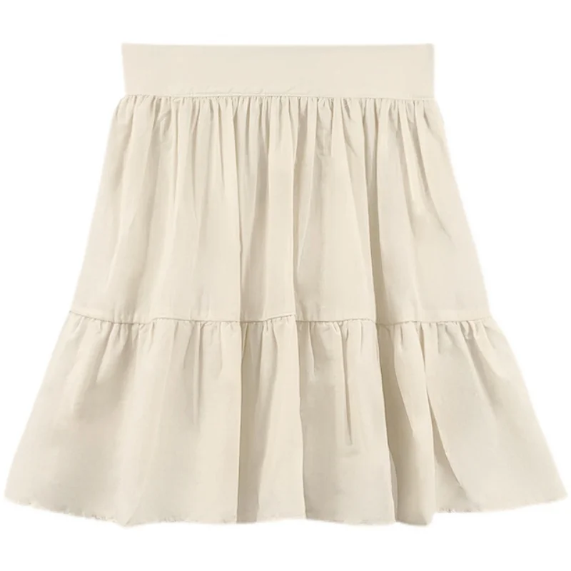Korean Women High Waist Cotton Solid Pleated Skirts Summer Elastic A-Line Vintage Elegant Clubwear Mini Skirt Female Streetwear
Korean Women High Waist Cotton Solid Pleated Skirts Summer Elastic A-Line Vintage Elegant Clubwear Mini Skirt Female Streetwear