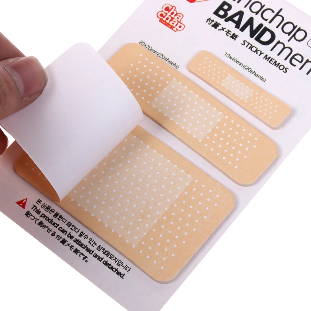 60 Sheets Bandage Sticky Notes Planner Self Adhesive Paper Memo Pad Creative Stationery School Office Supplies Stationery Label
60 Sheets Bandage Sticky Notes Planner Self Adhesive Paper Memo Pad Creative Stationery School Office Supplies Stationery Label