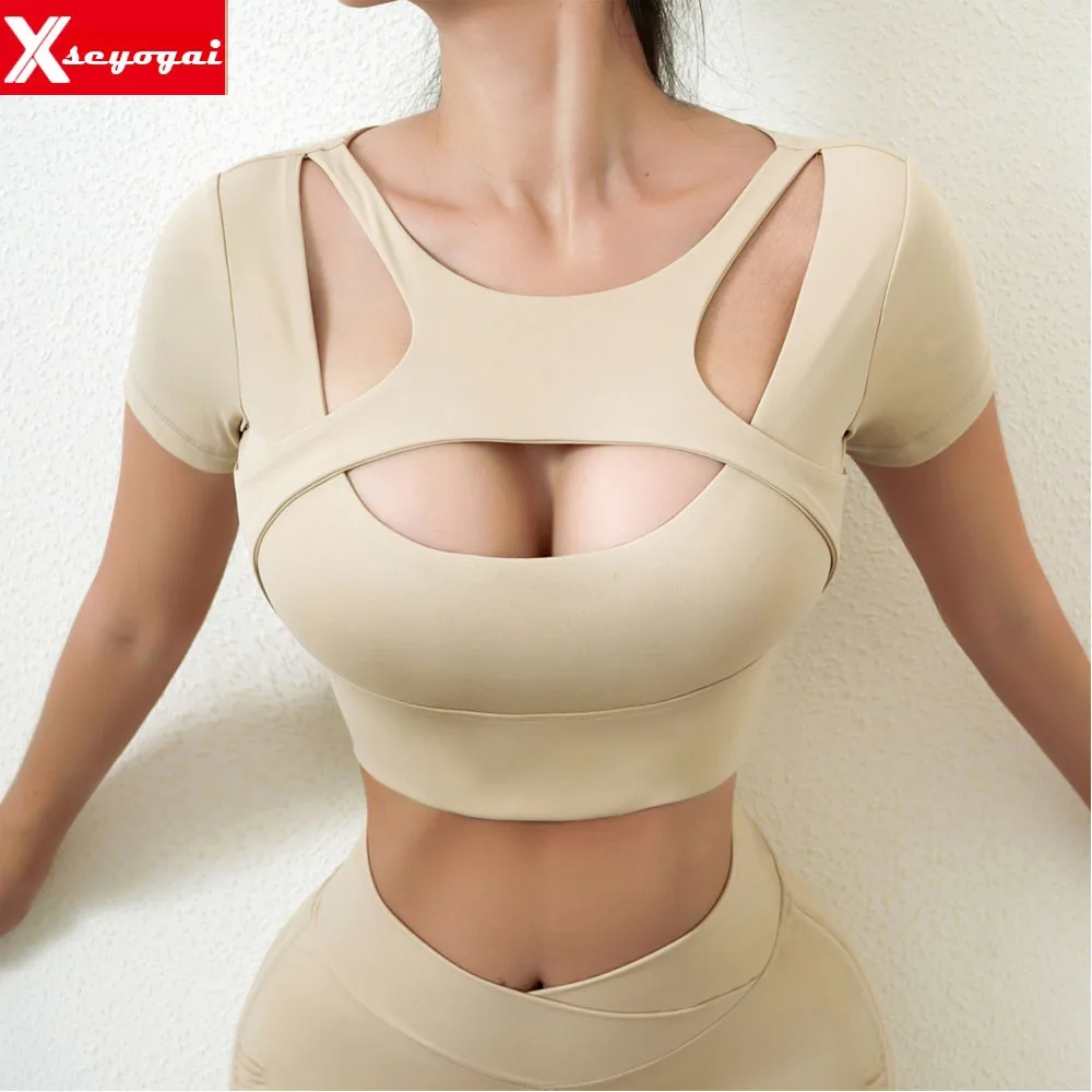 Seamless Yoga Short Suit Ladies Workout Wear 2-Piece Set Sports Sleeve Top High Waist Tight Casual Fitness Running Sportswear
Seamless Yoga Short Suit Ladies Workout Wear 2-Piece Set Sports Sleeve Top High Waist Tight Casual Fitness Running Sportswear