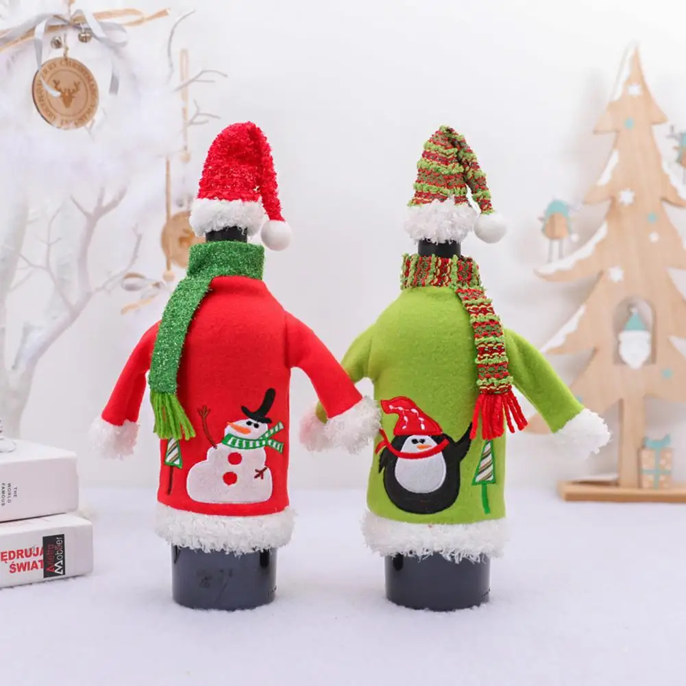 80%HOTClothes Design Christmas Wine Bottle Cover with Hat Cloth Washable Reusable Wine Bottle Pouch for Bar
80%HOTClothes Design Christmas Wine Bottle Cover with Hat Cloth Washable Reusable Wine Bottle Pouch for Bar
