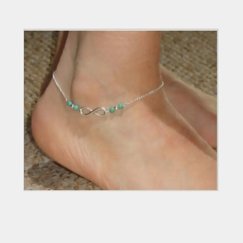 New Fashion Silver Plated Love Infinity Lucky 8 Bead Chain Anklets For Women Beach Charm Bracelet Foot Jewelry Girls S2007
New Fashion Silver Plated Love Infinity Lucky 8 Bead Chain Anklets For Women Beach Charm Bracelet Foot Jewelry Girls S2007