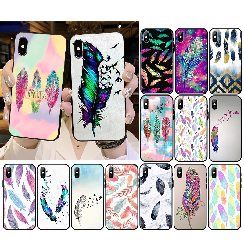 Feathers Feather Phone Case for iphone 13 12 11 Pro Max Case For iPhone XS MAX X XR SE2 8 7 Plus
Feathers Feather Phone Case for iphone 13 12 11 Pro Max Case For iPhone XS MAX X XR SE2 8 7 Plus