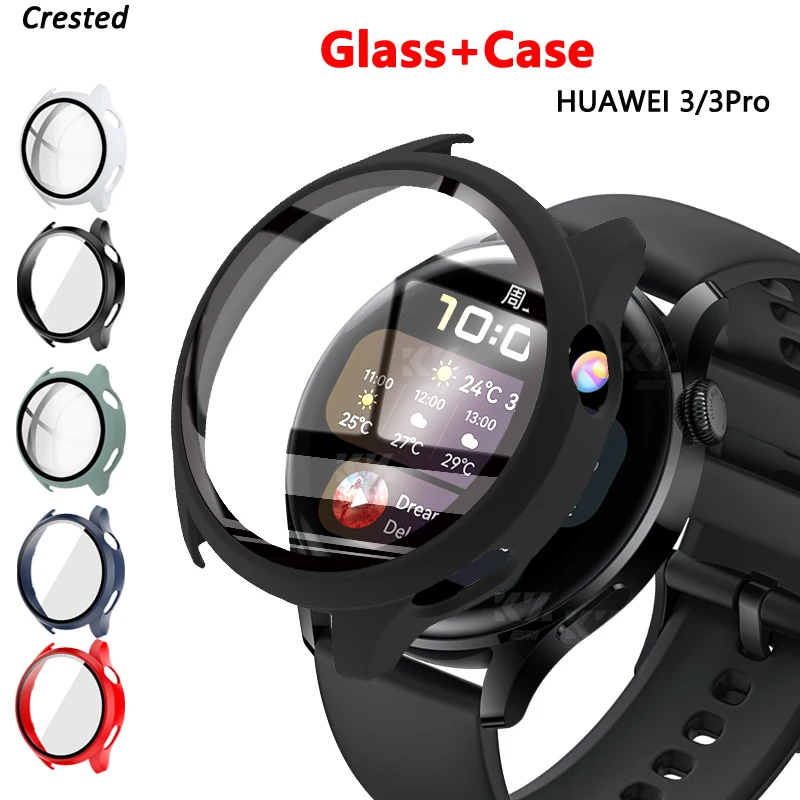Tempered Glass+Case for Huawei Watch 3 46mm Bumper Shell Matte PC All Around Protector cover Huawei Watch 3 Pro Screen Protector
Tempered Glass+Case for Huawei Watch 3 46mm Bumper Shell Matte PC All Around Protector cover Huawei Watch 3 Pro Screen Protector