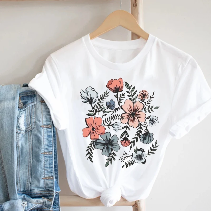 Women T-shirt Floral Flower Trend Style Short Sleeve T-shirts Love Valentine's Day Fashion Oversized T-shirt Female Top Clothes
Women T-shirt Floral Flower Trend Style Short Sleeve T-shirts Love Valentine's Day Fashion Oversized T-shirt Female Top Clothes