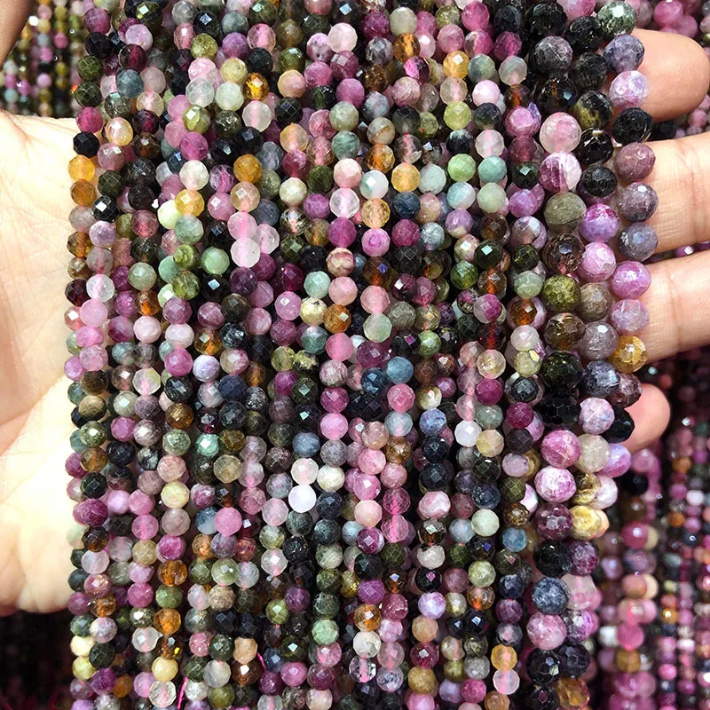 Natural Stone Beads Small Faceted Tourmaline Loose Beads 2 3 4 5mm For Bracelet Necklace Jewelry Making
Natural Stone Beads Small Faceted Tourmaline Loose Beads 2 3 4 5mm For Bracelet Necklace Jewelry Making