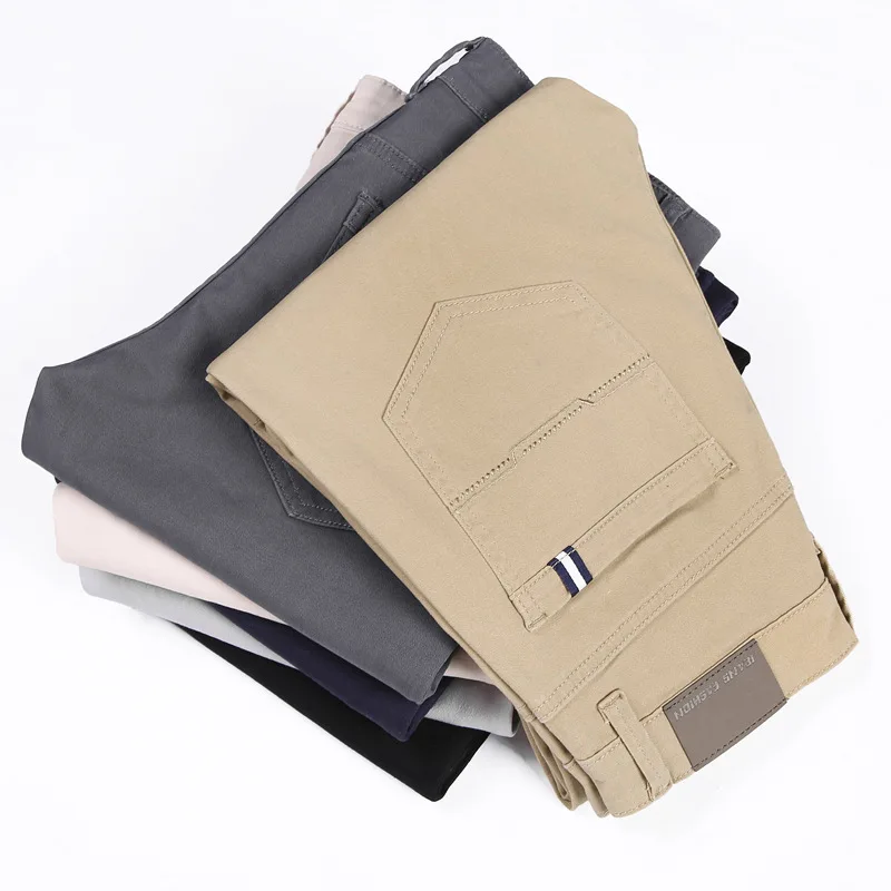Classic 6 Color Casual Pants Men Spring Autumn New Business Fashion Comfortable Stretch Cotton Elastic Straigh Jeans Trousers
Classic 6 Color Casual Pants Men Spring Autumn New Business Fashion Comfortable Stretch Cotton Elastic Straigh Jeans Trousers