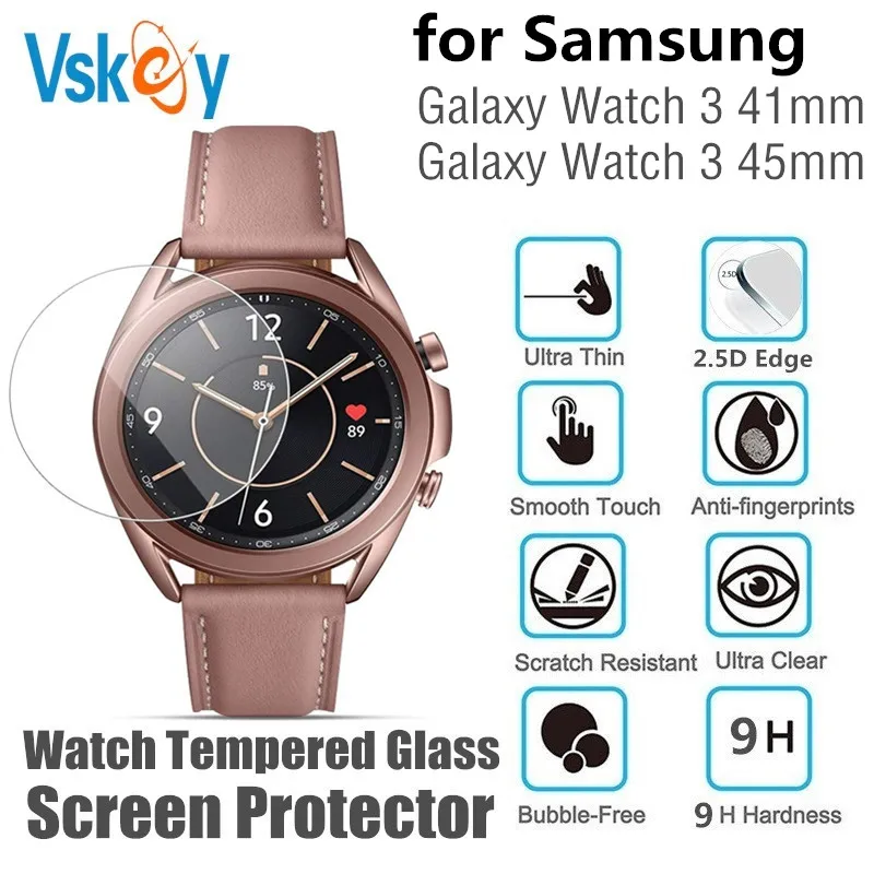VSKEY 10PCS Smart Watch Screen Protector for Samsung Galaxy Watch 3 45mm R850 & 41mm R840 Tempered Glass Protective Film
VSKEY 10PCS Smart Watch Screen Protector for Samsung Galaxy Watch 3 45mm R850 & 41mm R840 Tempered Glass Protective Film