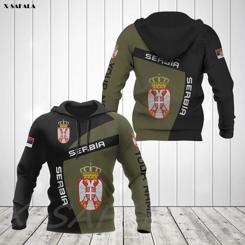 SERBIA COAT OF ARMS Thick Cotton Country Flag 3D Printed Man Female Zipper HOODIE Pullover Sweatshirt Hooded Jersey Tracksuits
SERBIA COAT OF ARMS Thick Cotton Country Flag 3D Printed Man Female Zipper HOODIE Pullover Sweatshirt Hooded Jersey Tracksuits