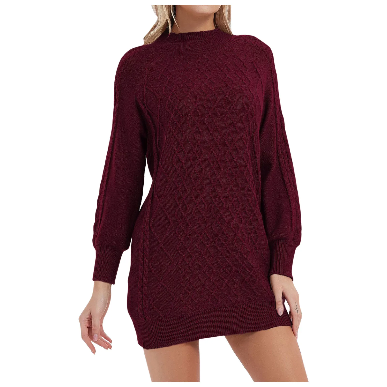 Women Long Sleeve Turtleneck Fashion Mini Dress Sexy Knitted Sweater Dress Basic Outfits Slim Dresses Female Vestido De Mujer
Women Long Sleeve Turtleneck Fashion Mini Dress Sexy Knitted Sweater Dress Basic Outfits Slim Dresses Female Vestido De Mujer