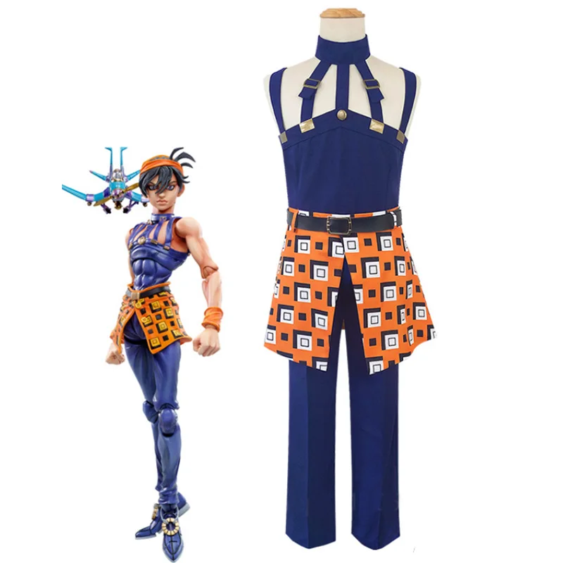 Anime JOJO JoJo's Bizarre Adventure Cosplay Costume Ghirga Narancia Uniforms Outfit Halloween Men Suit
Anime JOJO JoJo's Bizarre Adventure Cosplay Costume Ghirga Narancia Uniforms Outfit Halloween Men Suit