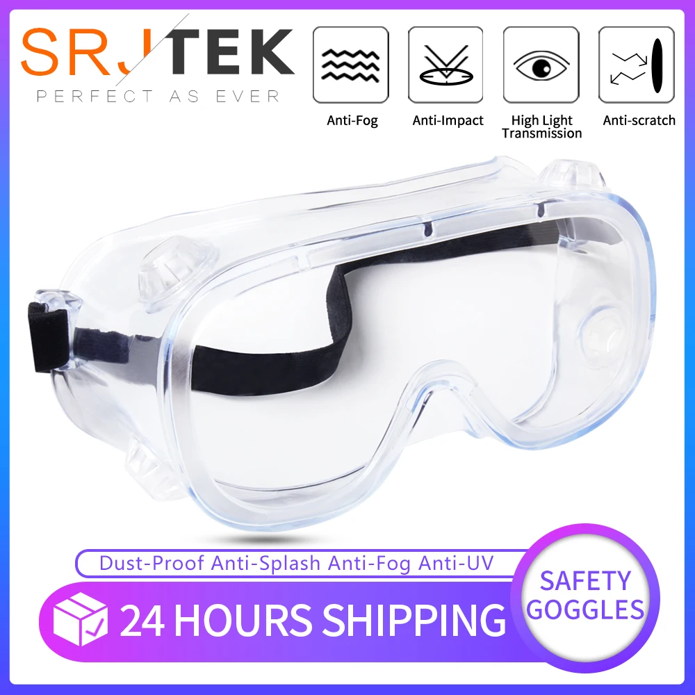 Sealed Protective Safety Goggles Wide Vision Indirect Vent Dust-Proof Anti-Fog Splash UV Goggles Outdoor Glasses Eye Protection
Sealed Protective Safety Goggles Wide Vision Indirect Vent Dust-Proof Anti-Fog Splash UV Goggles Outdoor Glasses Eye Protection