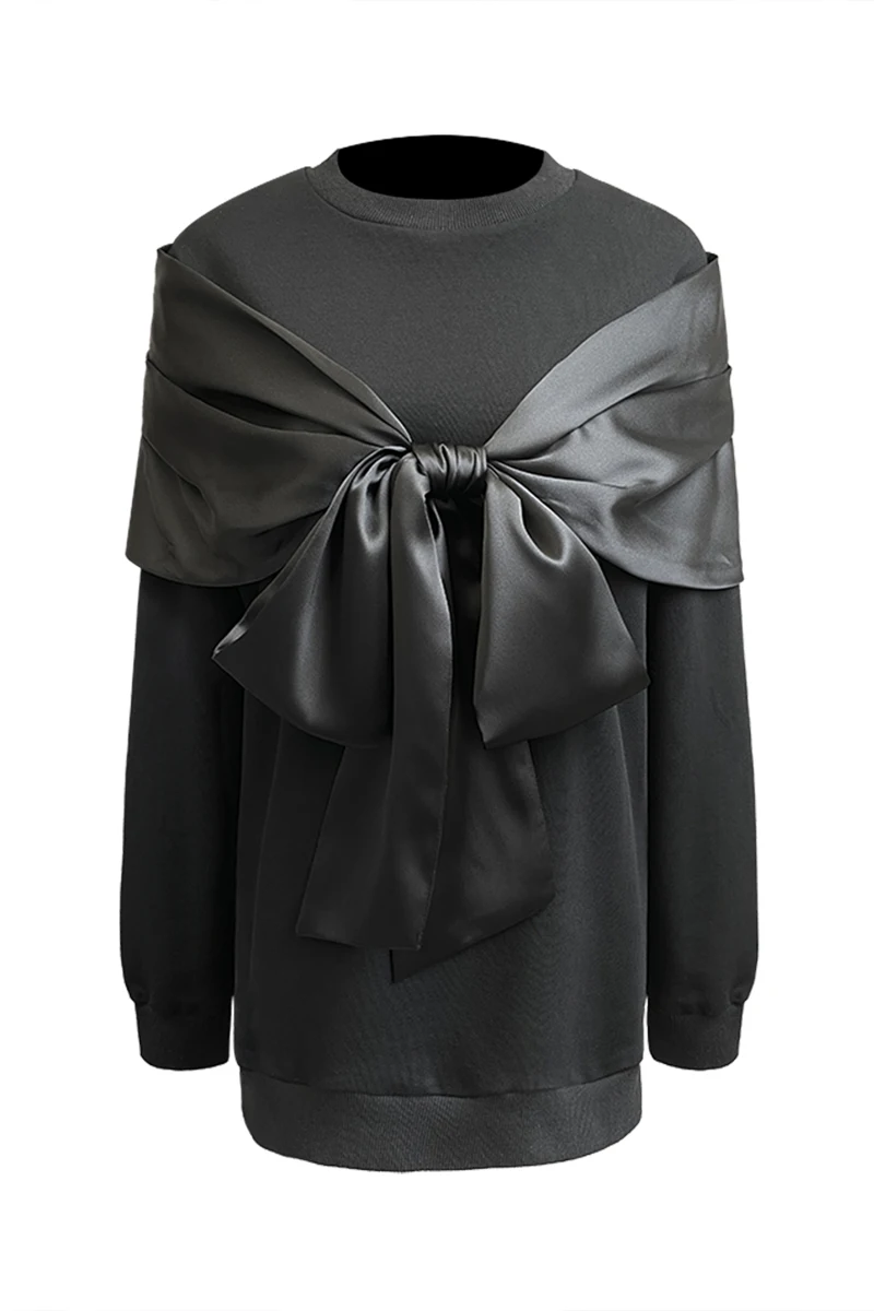 DEAT 2021 new winter round neck full sleeves clothes patchwork pullover loose Sweatshirt female top fashion tide WO32401L 
DEAT 2021 new winter round neck full sleeves clothes patchwork pullover loose Sweatshirt female top fashion tide WO32401L