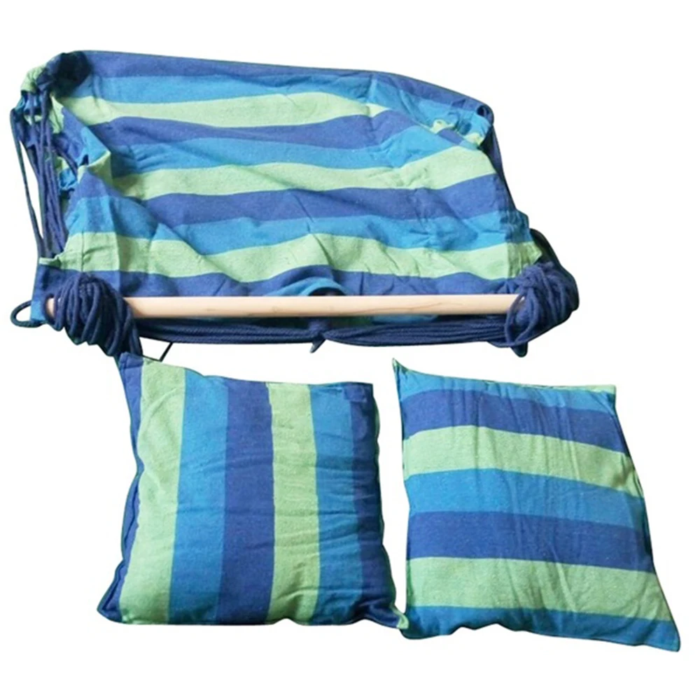 Portable Hammock Chair Hanging Rope Chair Swing with Pillows for Garden Indoor Outdoor Fashionable Hammock Swings Travel Camping
Portable Hammock Chair Hanging Rope Chair Swing with Pillows for Garden Indoor Outdoor Fashionable Hammock Swings Travel Camping