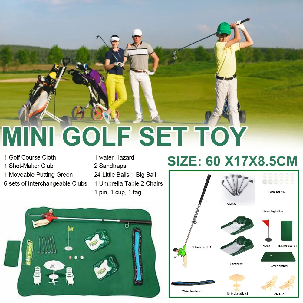 2020 Best Sale Golf Ball Sport Set for Kids Adult Golf Game Set Portable Golf Toy Set Mini Golfing Man Game Indoor
2020 Best Sale Golf Ball Sport Set for Kids Adult Golf Game Set Portable Golf Toy Set Mini Golfing Man Game Indoor