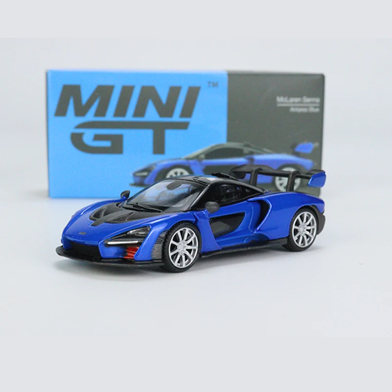 MINI GT 1/64 Model Car McLaren Senna Alloy Die-Cast Metal Collection Display Vehicle Toys-Antares Blue
MINI GT 1/64 Model Car McLaren Senna Alloy Die-Cast Metal Collection Display Vehicle Toys-Antares Blue
