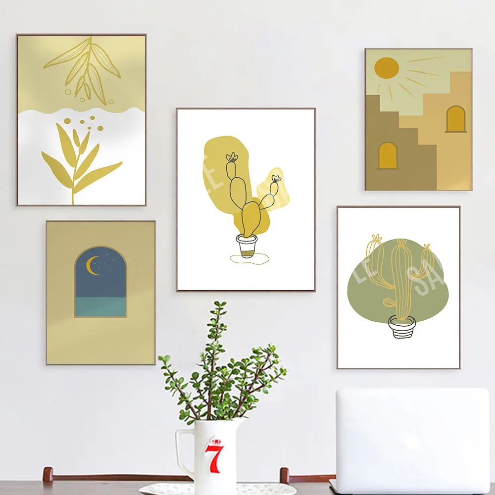 Boho Abstract leaves Print Posters Day and Night Canvas Painting Wall Art Cactus Pictures For Living room Bedroom Nordic Decor
Boho Abstract leaves Print Posters Day and Night Canvas Painting Wall Art Cactus Pictures For Living room Bedroom Nordic Decor