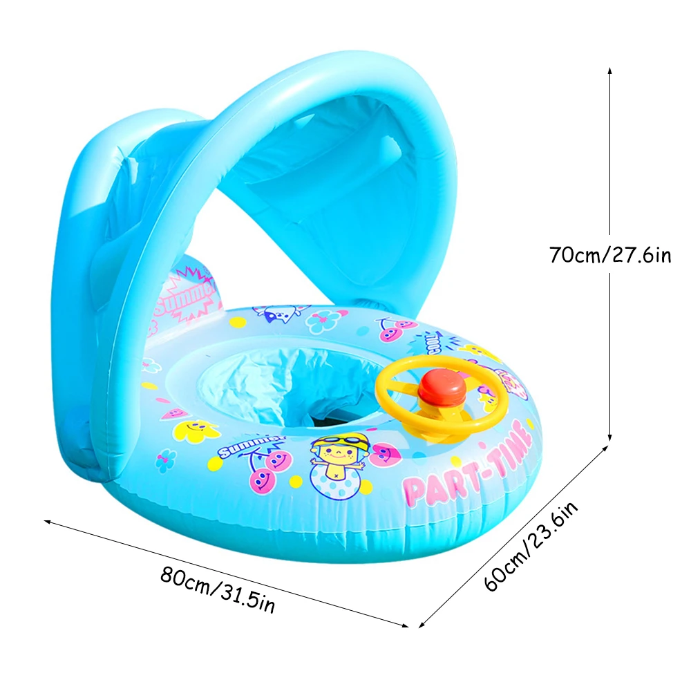 Portable Inflatable Circle Baby Float Kids Swimming Circle with Sunshade Seat Pool Accessories 0-3 years Old Children
Portable Inflatable Circle Baby Float Kids Swimming Circle with Sunshade Seat Pool Accessories 0-3 years Old Children