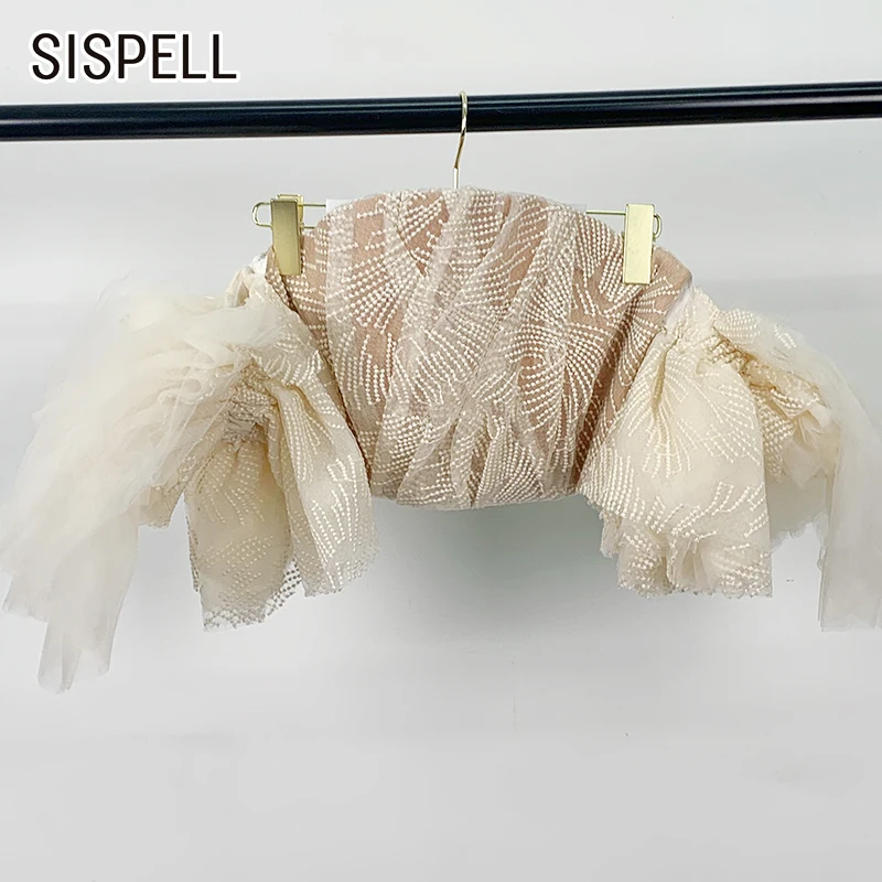 SISPELL Patchwork Mesh Shirt Blouse For Female Slash Neck Off Shoulder Backlesss Women's Cropped Shirt Fashion New 2021
SISPELL Patchwork Mesh Shirt Blouse For Female Slash Neck Off Shoulder Backlesss Women's Cropped Shirt Fashion New 2021