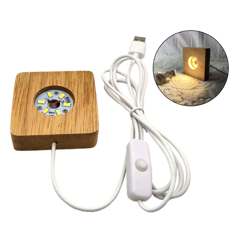 Handmade Square Wood LED Light Base Night Lamp Base Stand for Resin Art Dispaly 83XF 
Handmade Square Wood LED Light Base Night Lamp Base Stand for Resin Art Dispaly 83XF