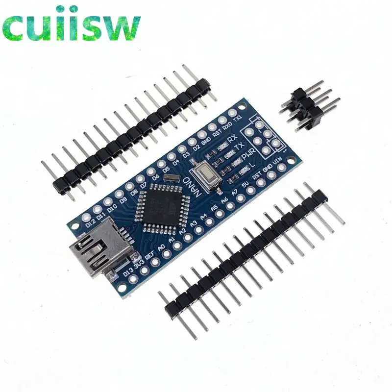 Плата контроллера с мини-USB CH340 Nano 3 0 ATmega328P плата совместимая Arduino CH340C USB-драйвер V3.0