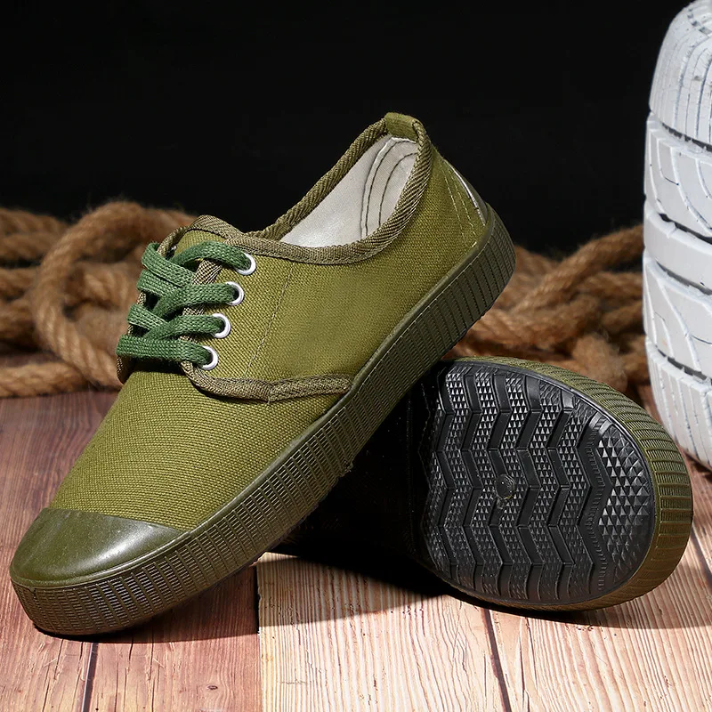 Новый стиль зеленые военные ботинки китайская ткань уличная спортивная обувь
