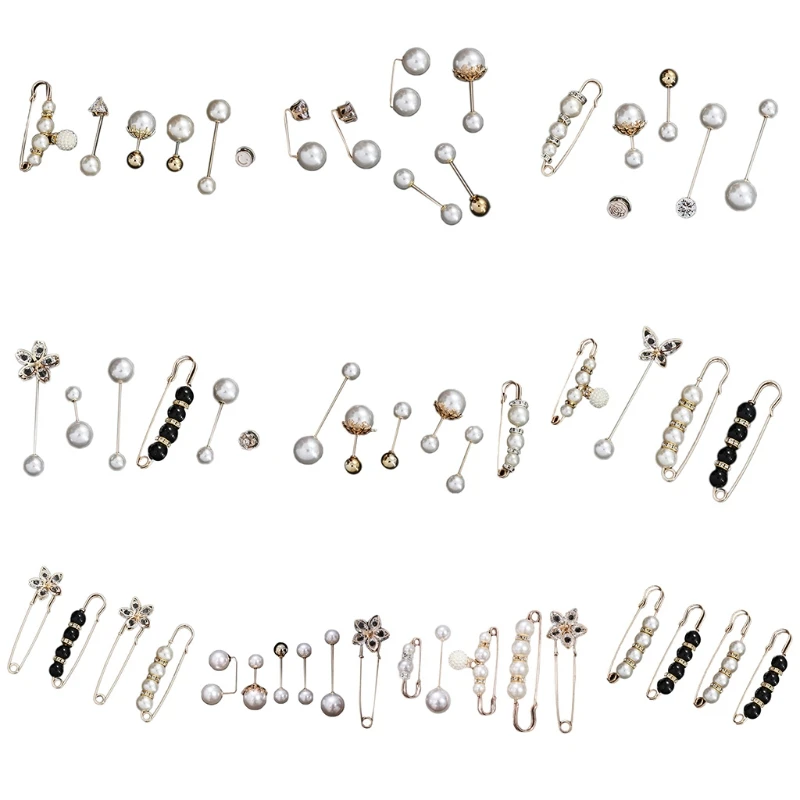 Faux Pearl Beads Safety Pins Shiny Rhinestone Jewelry Brooch Shirts Dresses Cardigan Collar Sweater Scarf Shawl Clips 
Faux Pearl Beads Safety Pins Shiny Rhinestone Jewelry Brooch Shirts Dresses Cardigan Collar Sweater Scarf Shawl Clips