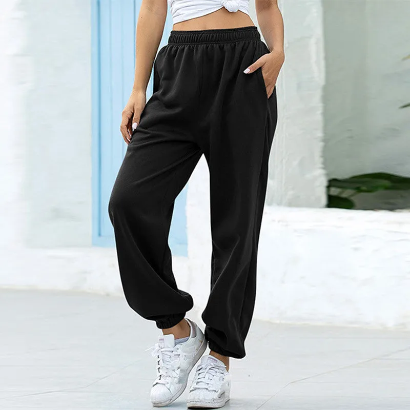 Women Casual Wide Leg Sport Pants Summer Loose High Waist Pure All-match Trousers Female Plus Size Dance Running Sweatpants
Women Casual Wide Leg Sport Pants Summer Loose High Waist Pure All-match Trousers Female Plus Size Dance Running Sweatpants